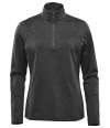 HTZ-2W Stormtech Ladies Treeline Performance 1/4 Zip Pullover Black Heather colour image